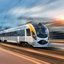 Silver color train 
