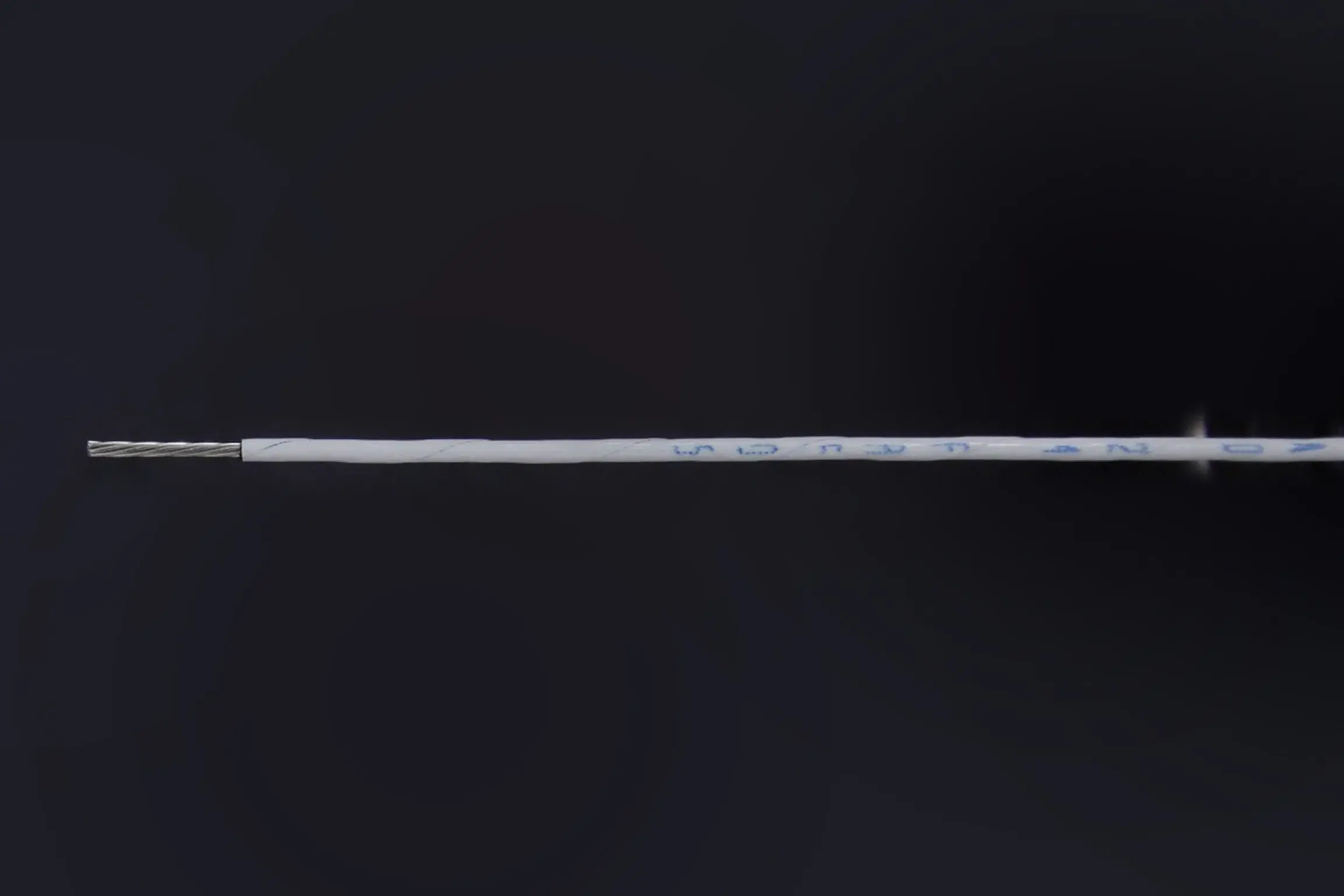 24 FAR 05 gray wire with white colored wrapper.