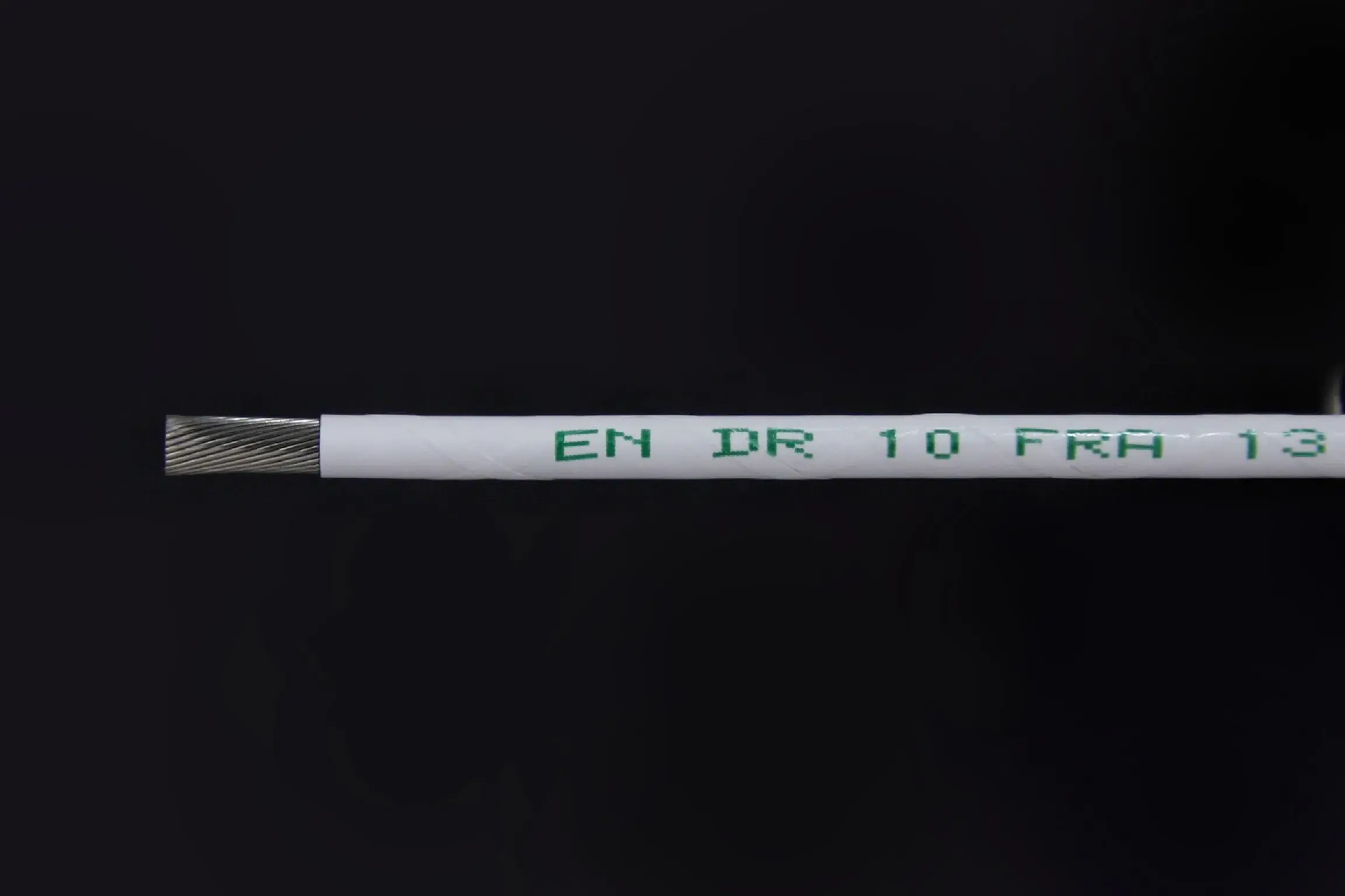 EN DR 10 FRA gray wire with white wrapper.