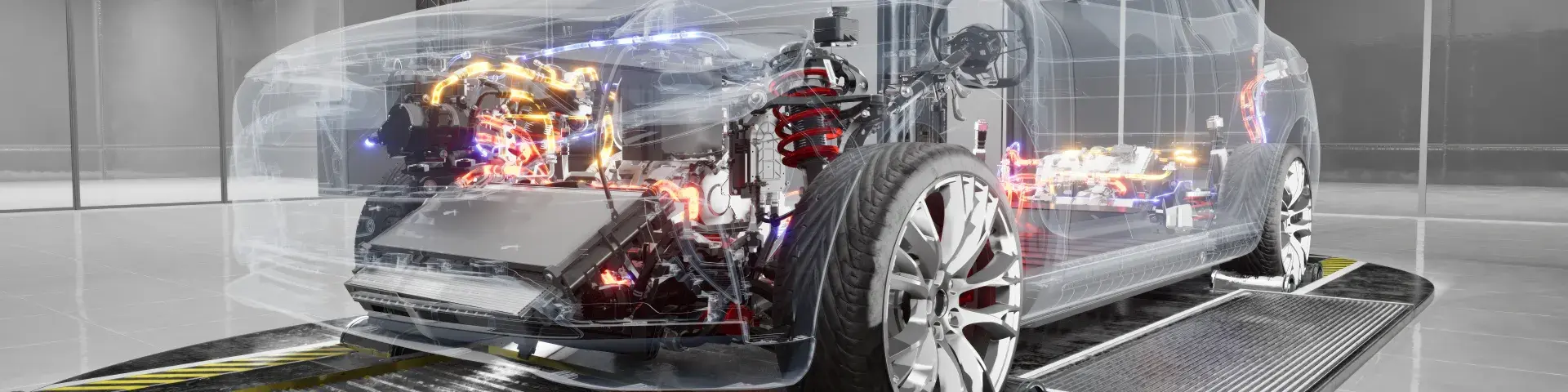 Car with transparent 